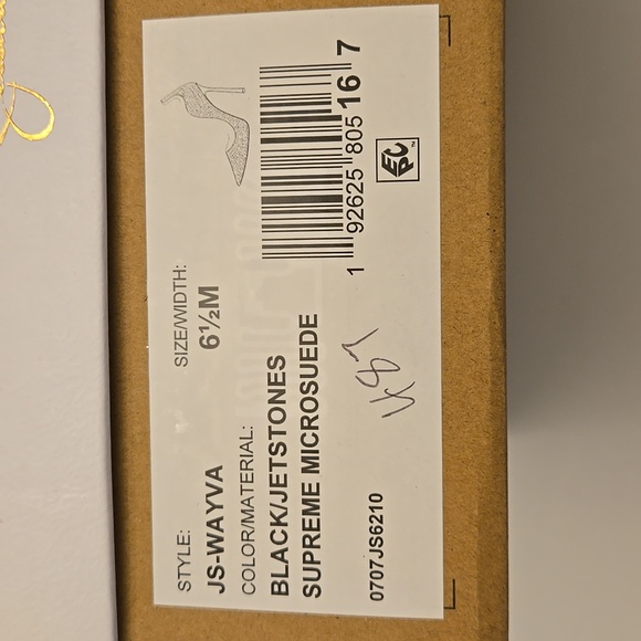 Jessica Simpson Glittering Black 4 Inch Heels. Size 6 1/2 - Picture 6 of 7